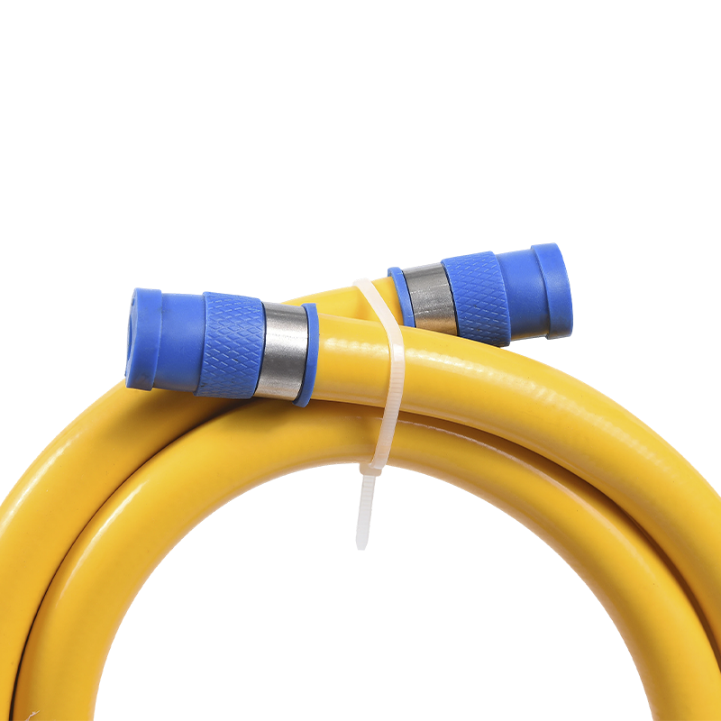 Ống khí PVC màu vàng linh hoạt bằng thép không gỉ